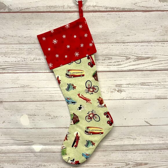 Source Unknown Other - Retro Christmas Stocking New!